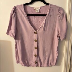 Crop button up blouse
